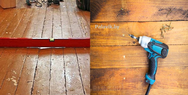 Как правильно выровнять деревянный пол под ламинат без срыва досок